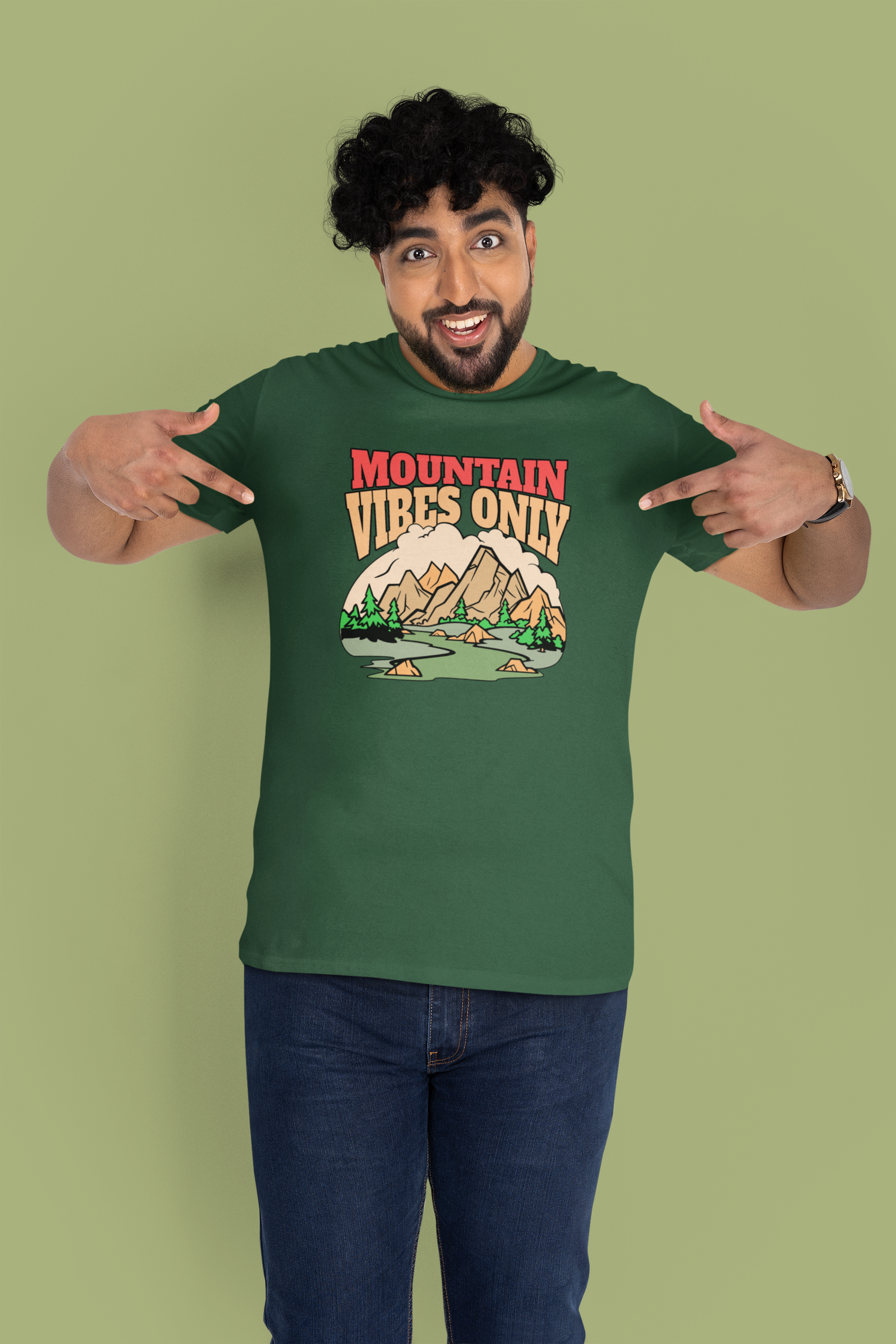 Mountain Vibes Only T-Shirt - Chubby Tribe