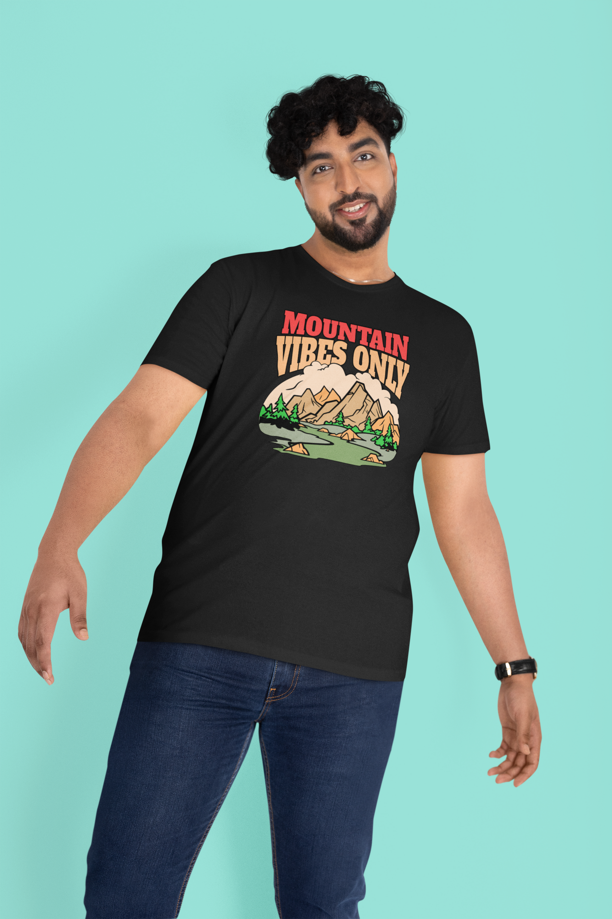 Mountain Vibes Only T-Shirt - Chubby Tribe